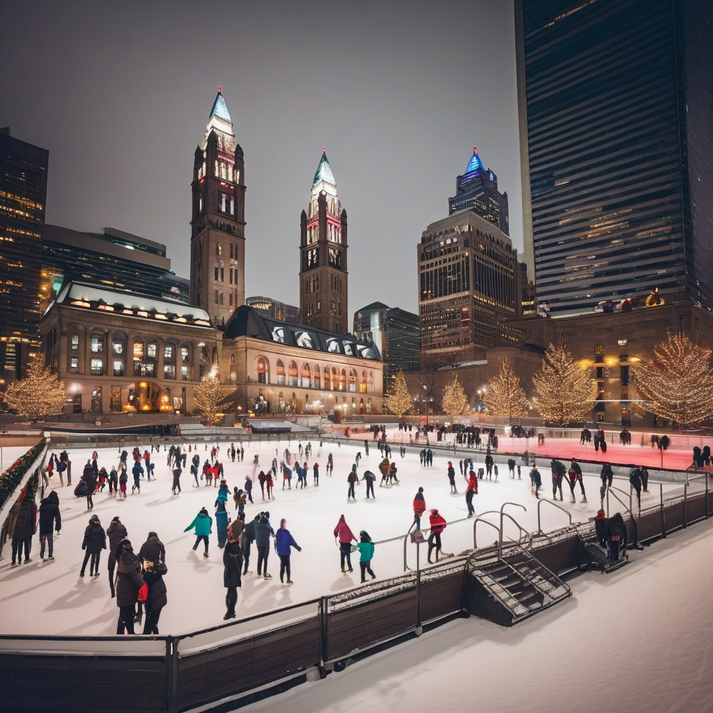 Захоплюючі феєрверки на озері Онтаріо, святковий центр Торонто