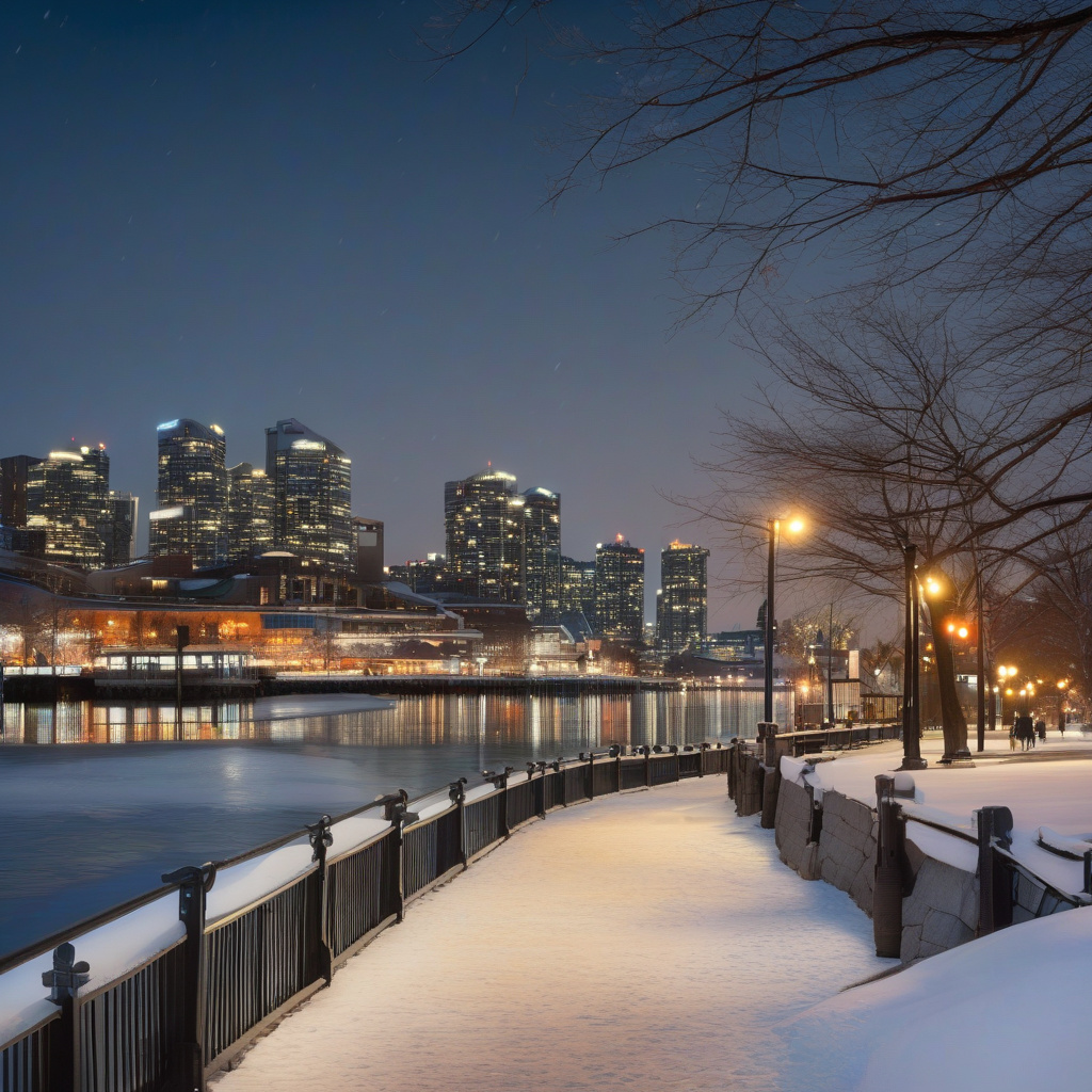 Канадський зимовий ярмарок, люди у теплих светрах та ялинка Торонто