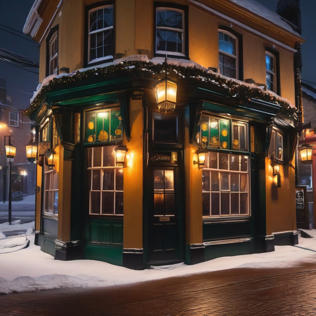 Вуличний концерт у центрі Дубліна взимку